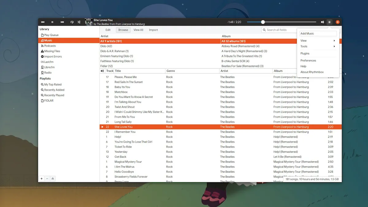 Rhythmbox 3.4.5 lançado com melhorias no suporte a Podcast