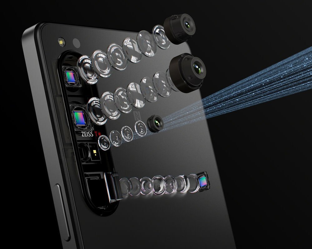 Sony Xperia 1 IV, um smartphone com câmera de zoom óptico de 3.5 a 5X