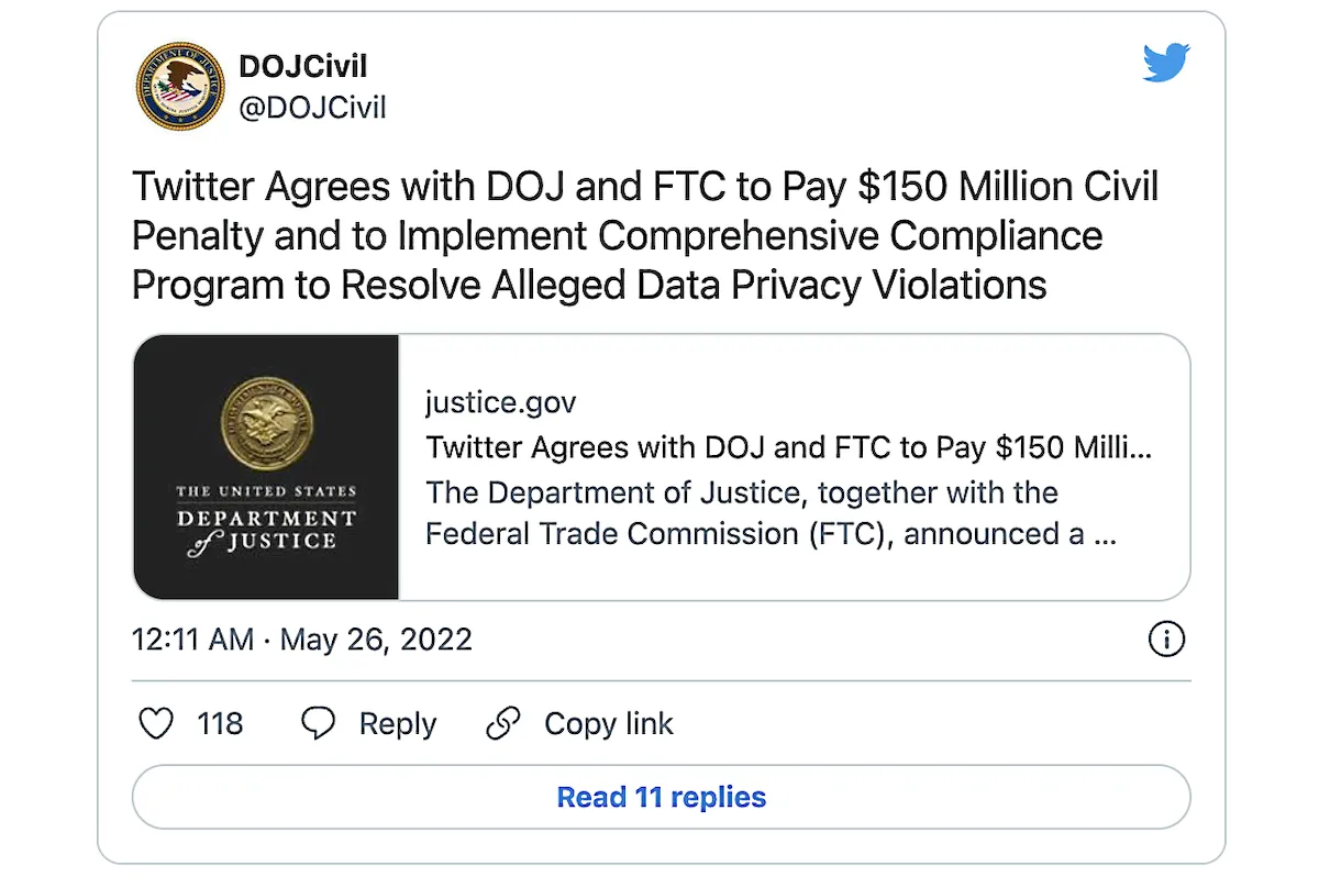 Twitter foi multado por usar dados de 2FA para publicidade direcionada 3 Twitter foi multado por usar dados de 2FA para publicidade direcionada