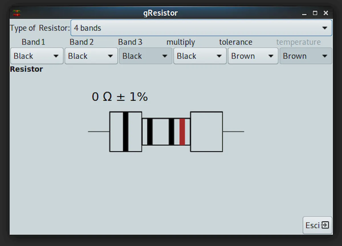 Como instalar o calculador de codigos gResistor no Linux via Flatpak