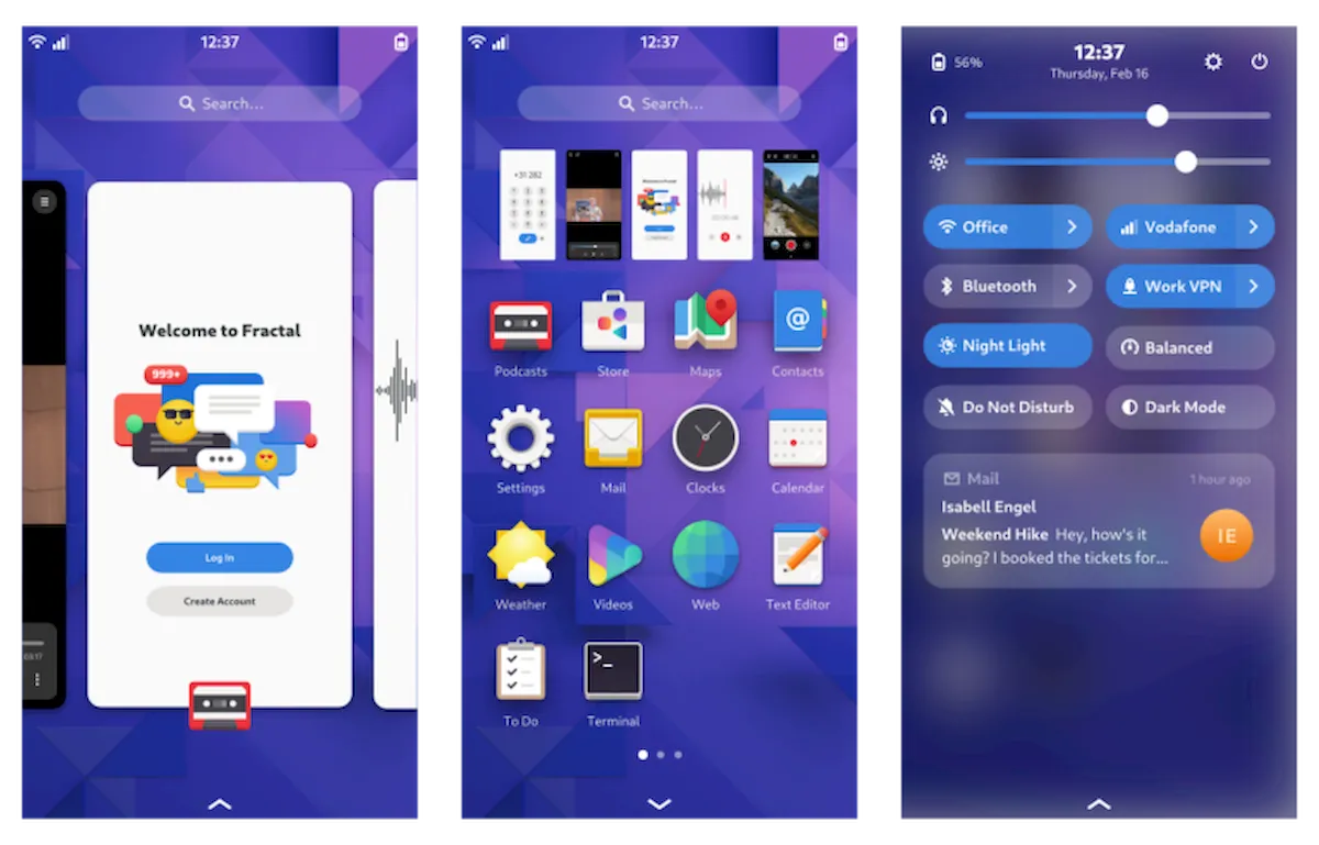 GNOME para dispositivos móveis parece promissor