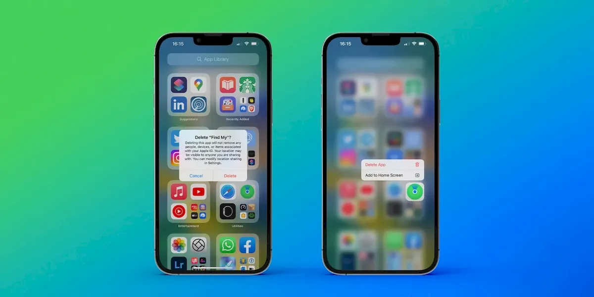 iOS e iPadOS 16 permitirá a desinstalação de mais aplicativos nativos