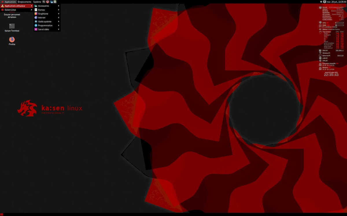 Kaisen Linux 2.1 lançado com várias mudanças técnicas e algumas visuais