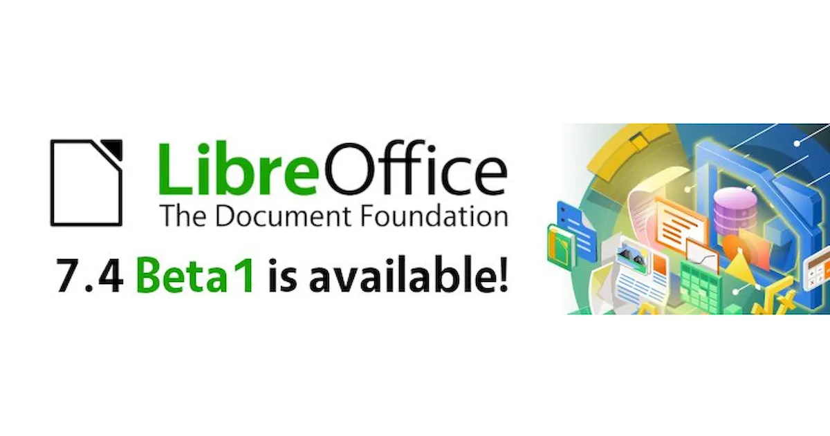 LibreOffice 7.4 Beta lançado com suporte a WebP e melhor desempenho