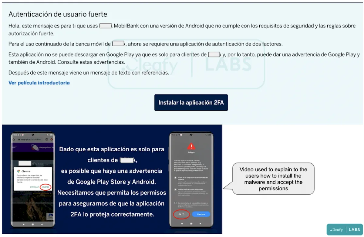 Malware para Android Revive imita o aplicativo 2FA do banco BBVA