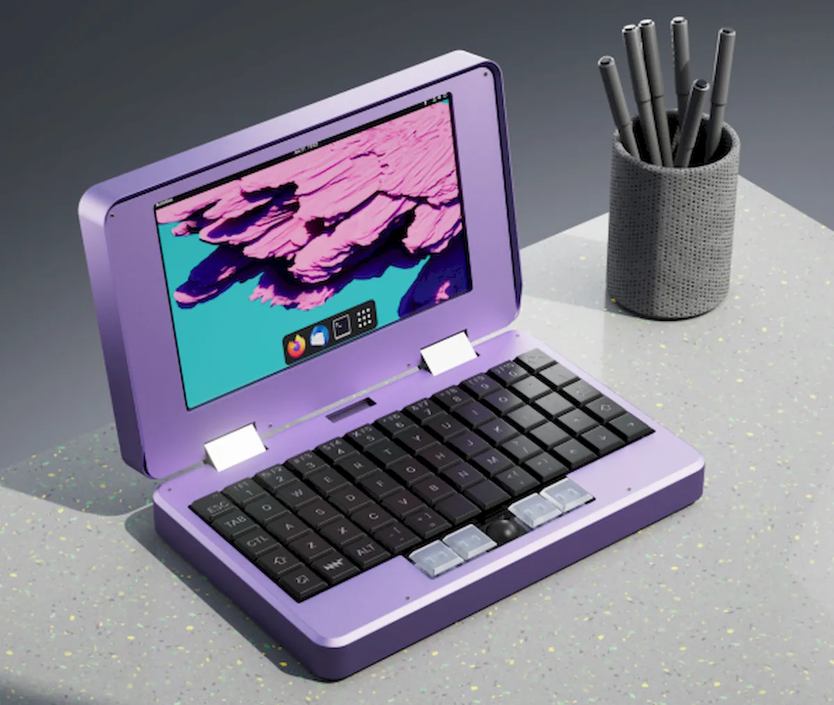 MNT Pocket Reform, um mini laptop com hardware e software aberto