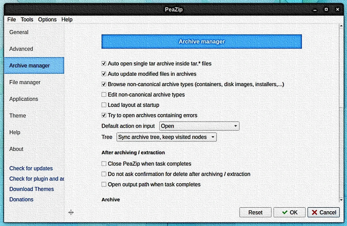 PeaZip 8.7 lançado com algumas melhorias de funcionalidade
