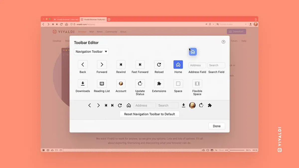 Vivaldi 5.3 lançado com novas opções de personalização, e muito mais