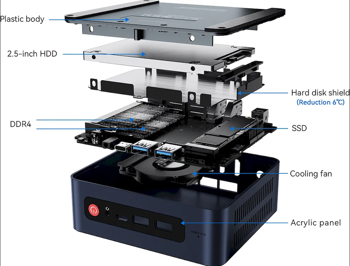 Beelink U59 Pro, um mini PC com Celeron N5105