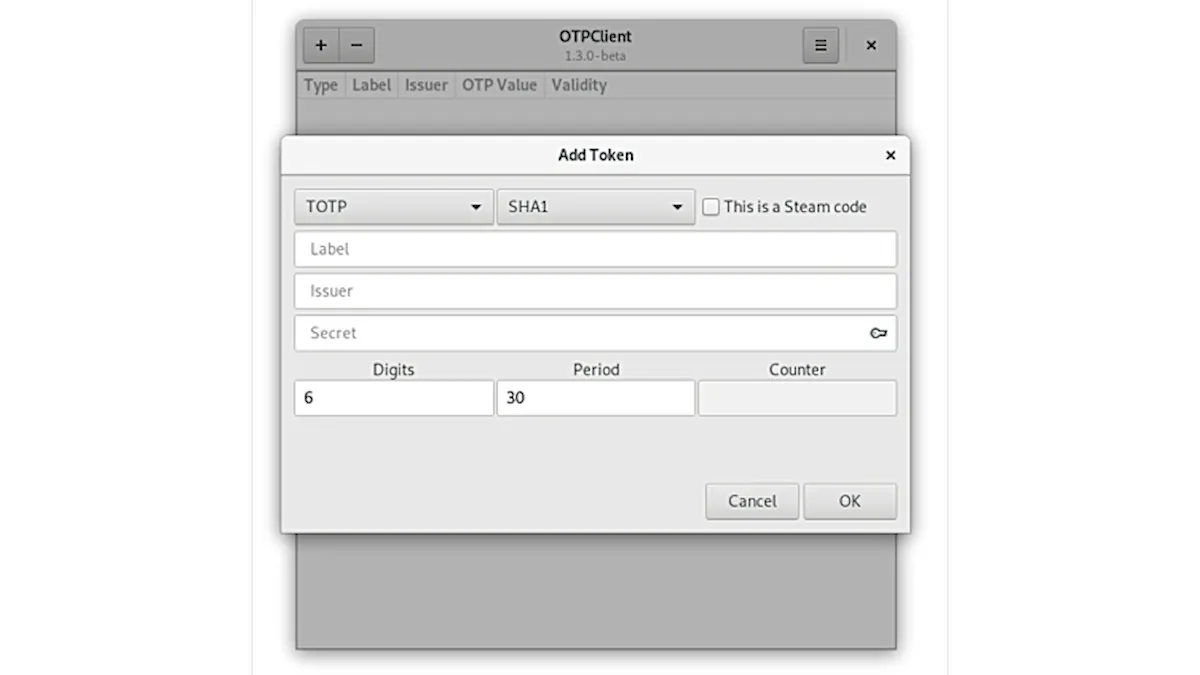 Como instalar o gerenciador de tokens OTPClient no Linux via Flatpak
