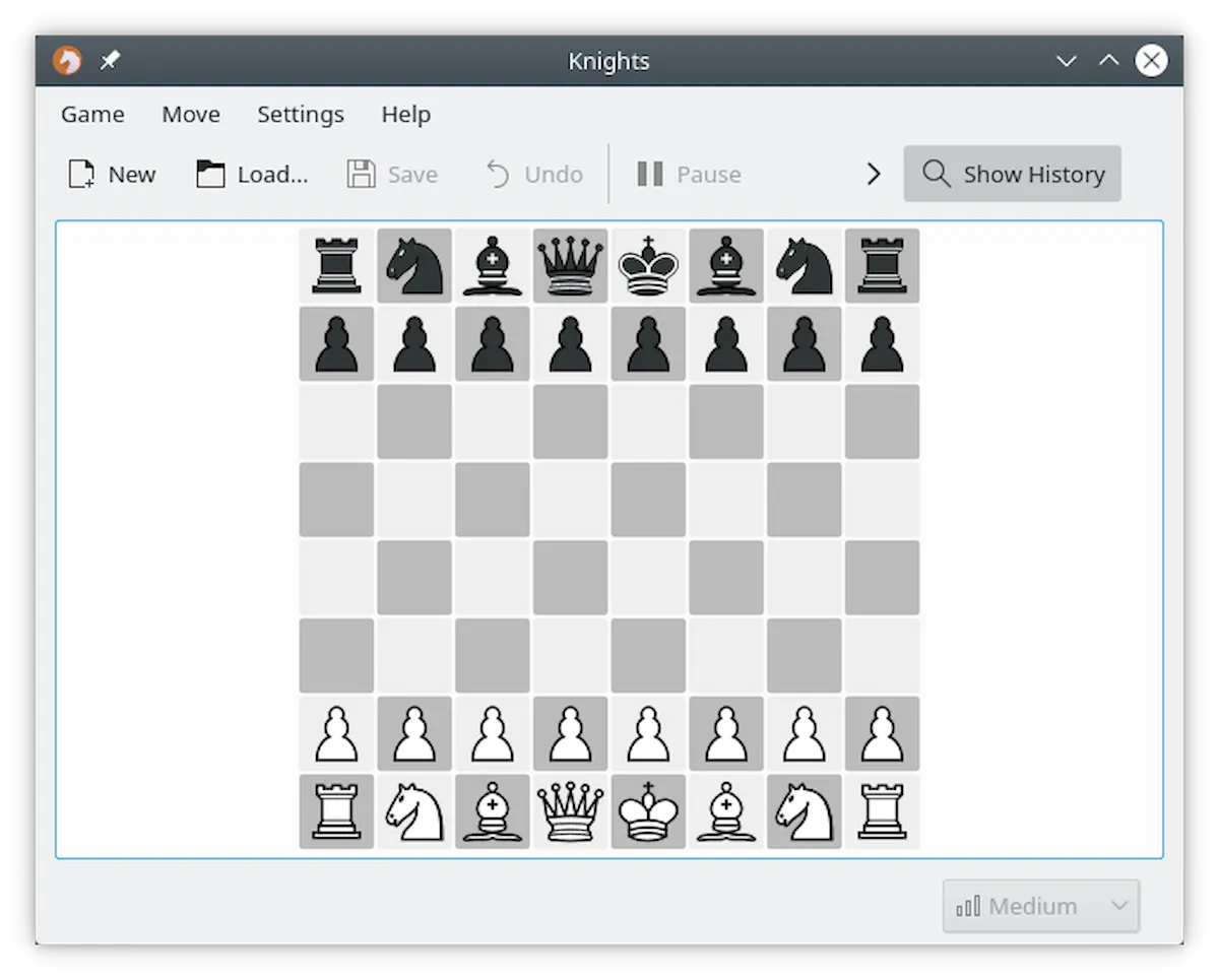 Como instalar o jogo de xadrez KNights no Linux via Flatpak