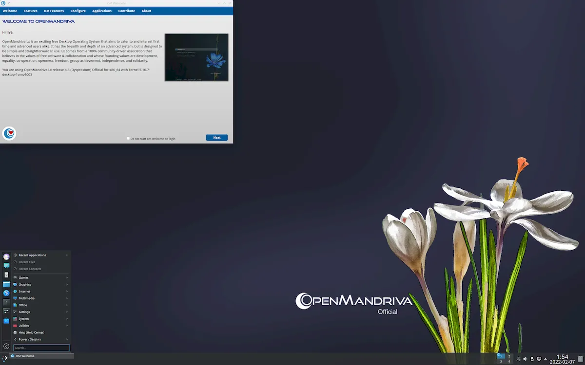 OpenMandriva Lx 5 ROME Technical Preview lançado