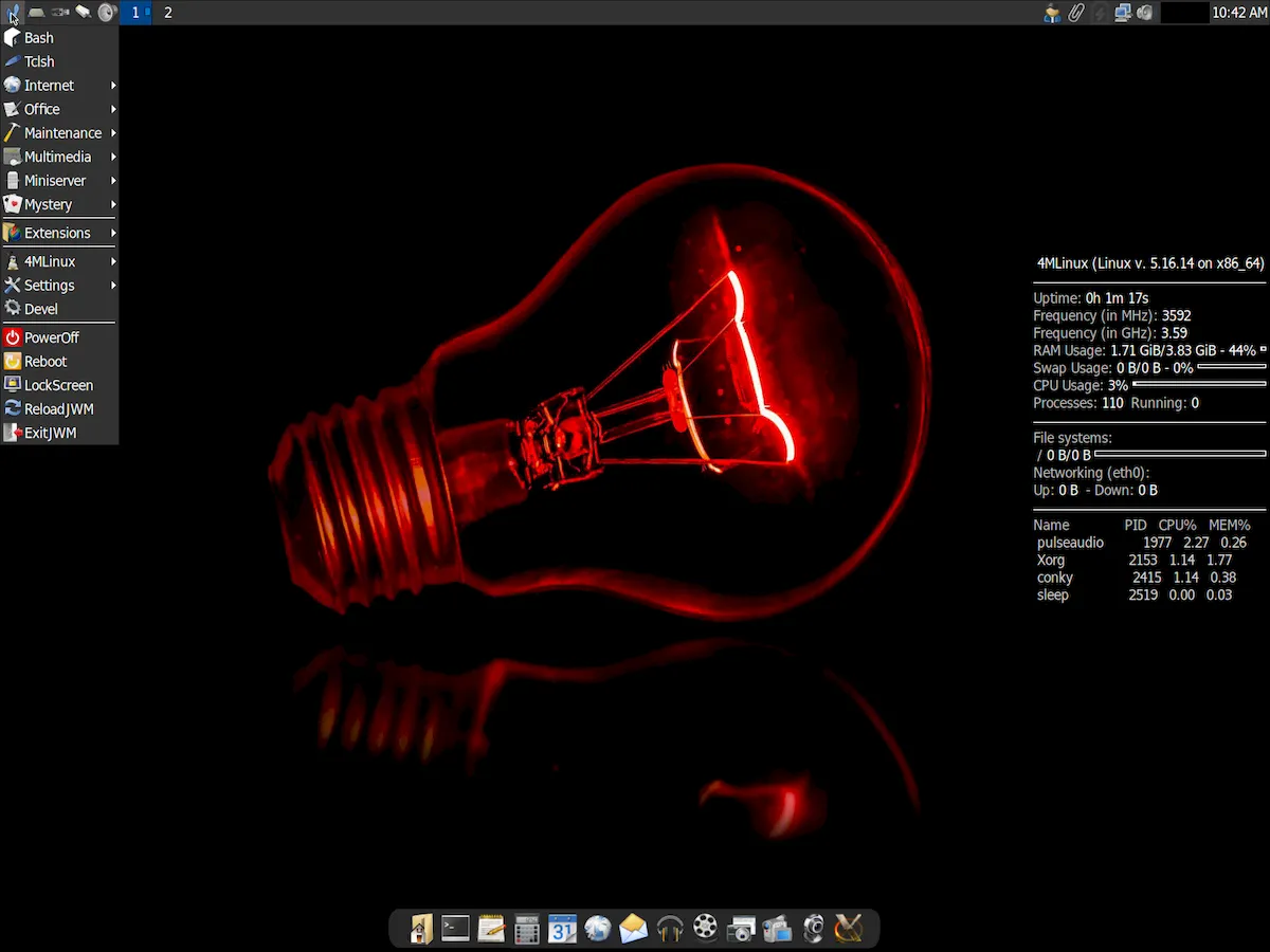 4MLinux 40 lançado com Kernel 5.18, suporte 3D melhorado, e mais