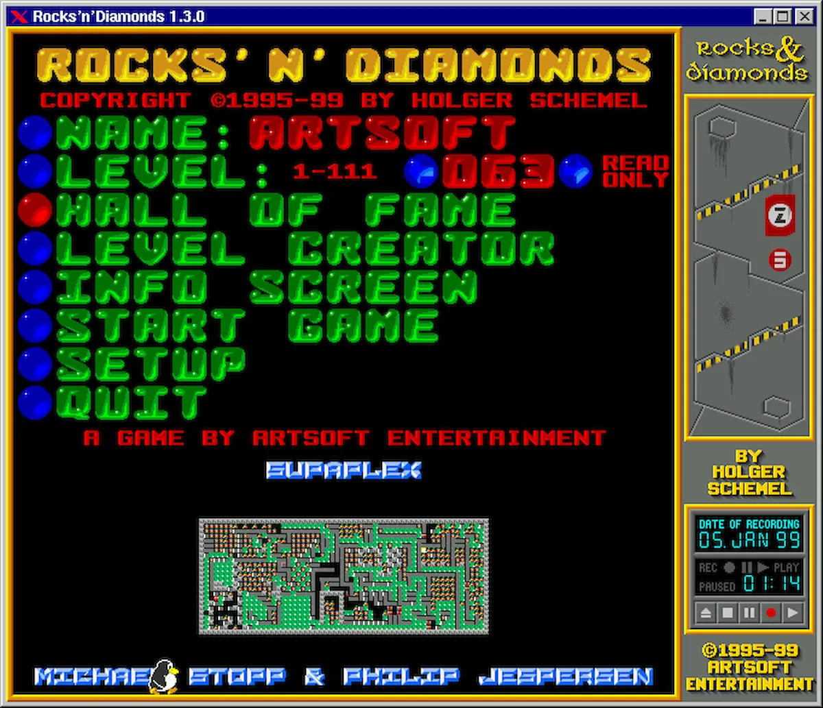 Como instalar o jogo Rocks and Diamonds no Linux via Flatpak