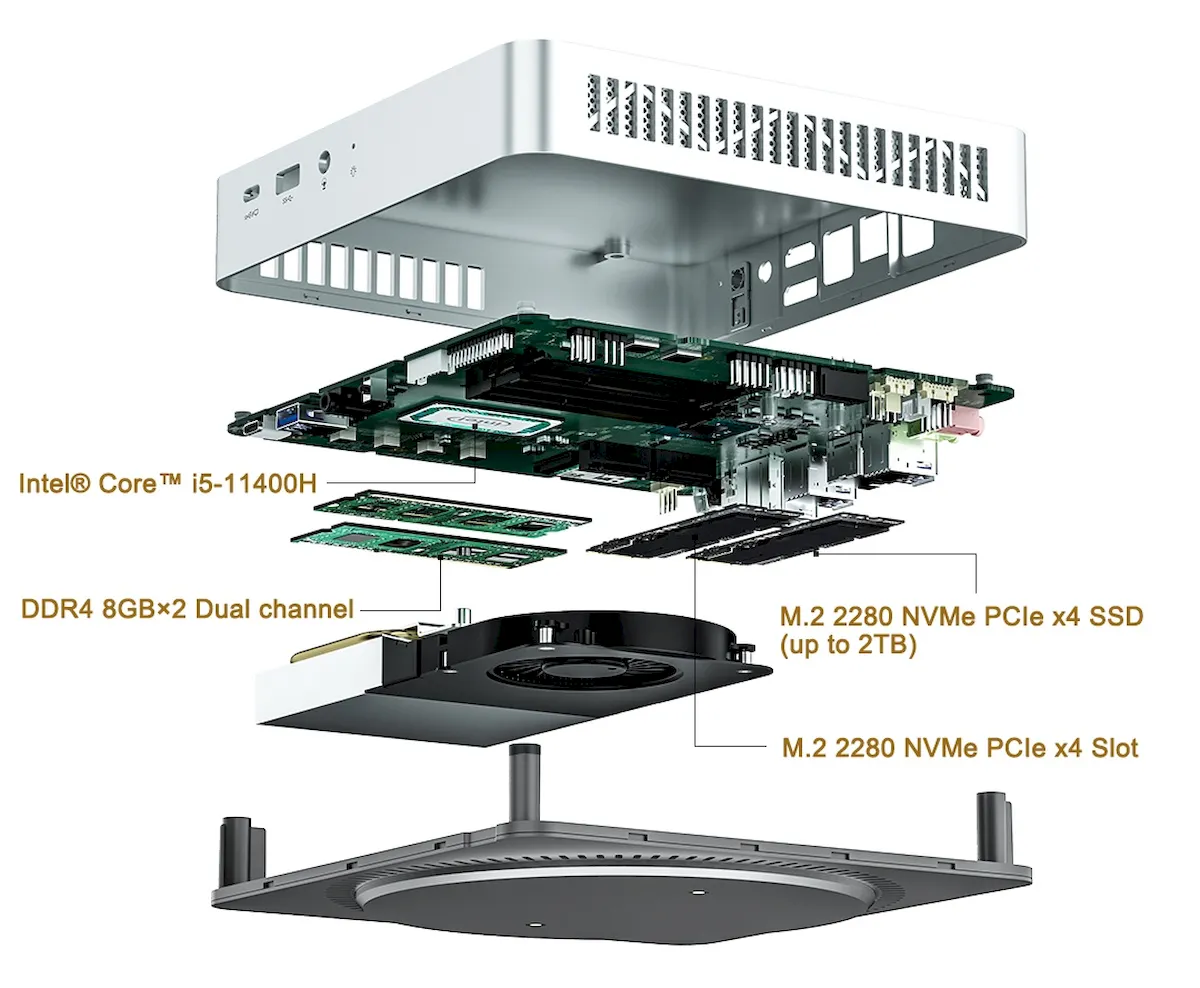Elitemini TH60 e TH80, PCs compactos com Intel Tiger Lake-H