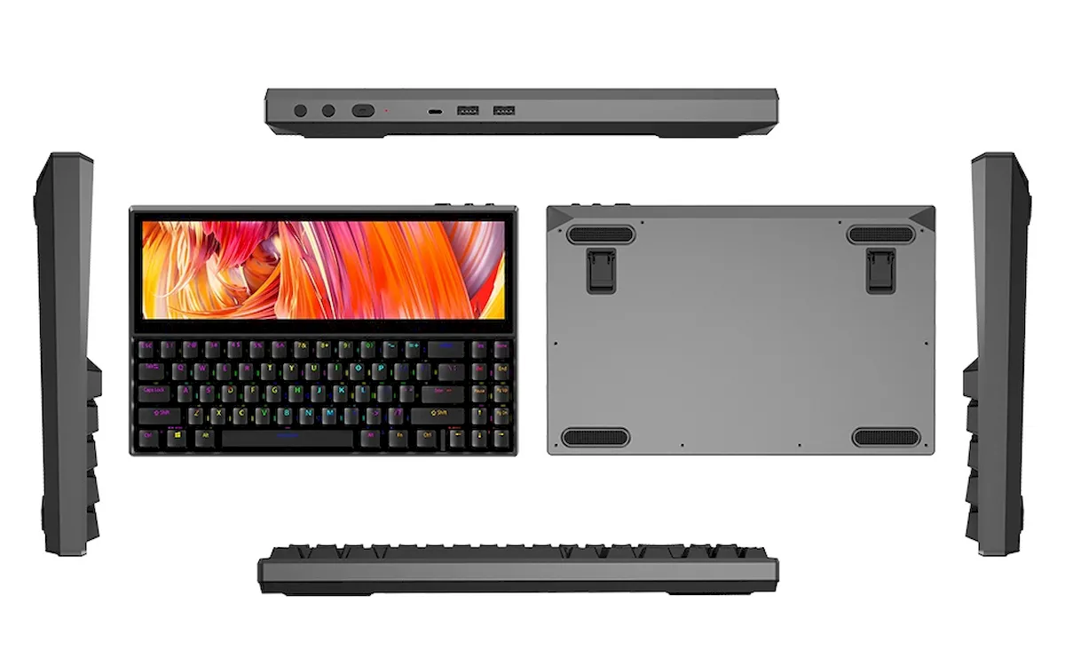 Ficihip, um teclado mecânico que possui uma tela touchscreen