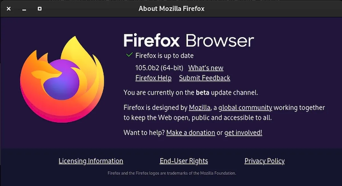 Firefox 105 Beta lançado com correções de memória, e muito mais