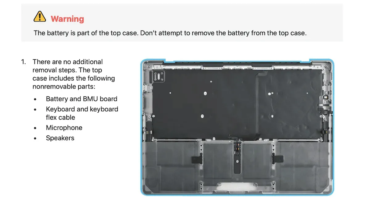 iFixit não está satisfeito com o Self Service Repair para MacBook