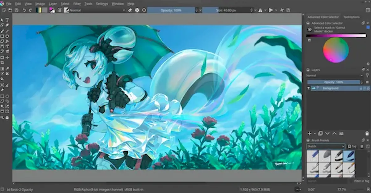 Krita 5.1 Release Candidate 1 lançado com várias correções
