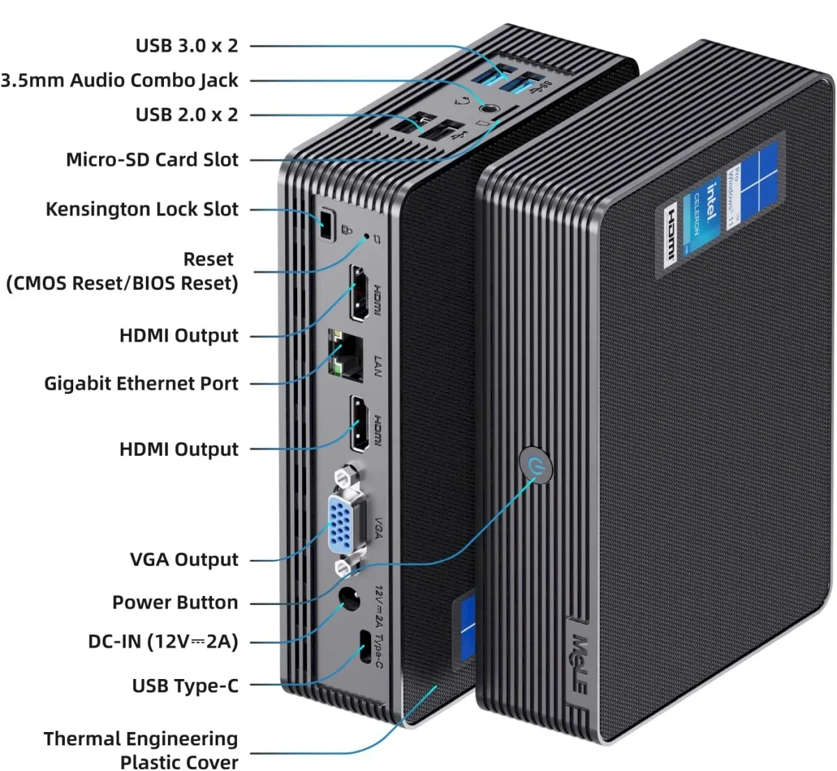 Mele QuieterHD3, um mini PC fanles com Celeron N5105 e muitas portas 3 Mele QuieterHD3, um mini PC fanles com Celeron N5105 e muitas portas
