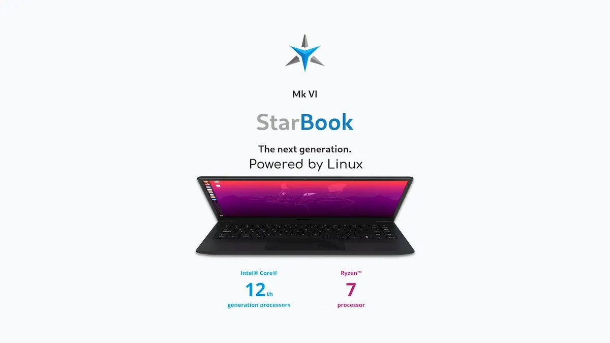 StarBook Mk VI lançado com CPUs Intel ou AMD Ryzen 7 de 12ª geração