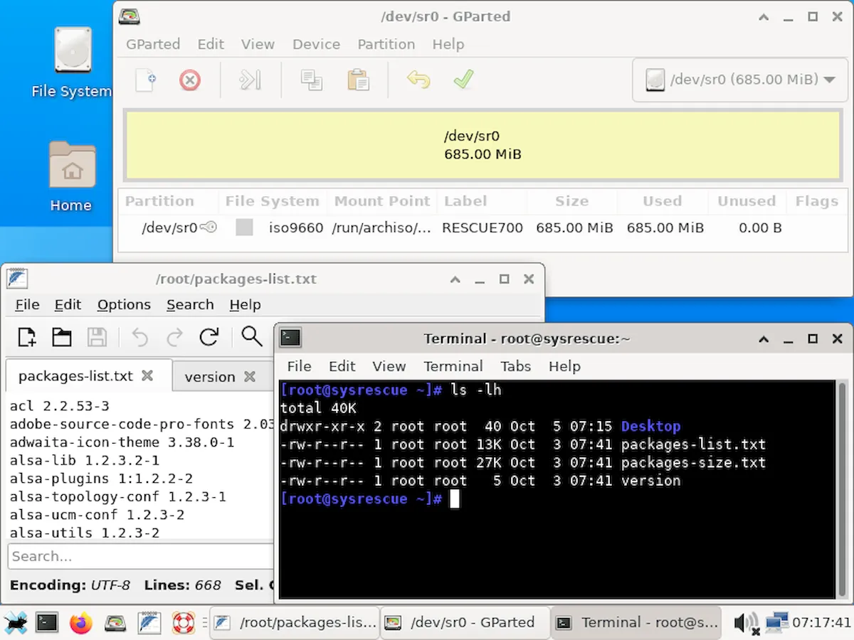 SystemRescue 9.04 lançado com novos pacotes e melhorias