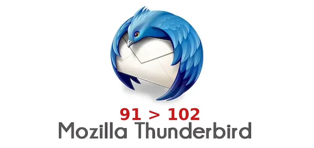 Thunderbird 91 agora pode ser atualizado para o Thunderbird 102