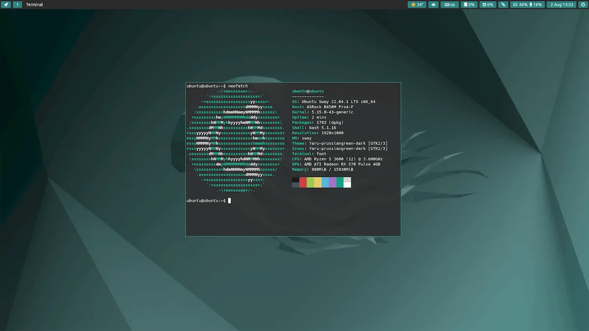 Ubuntu Sway, o Ubuntu com o gerenciador de janelas Sway