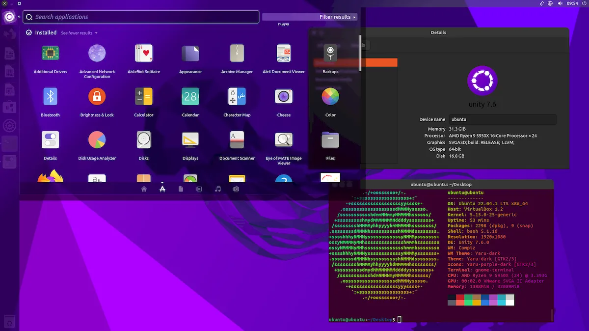 Ubuntu Unity 22.04.1 lançado com o Unity 7.6 e correções