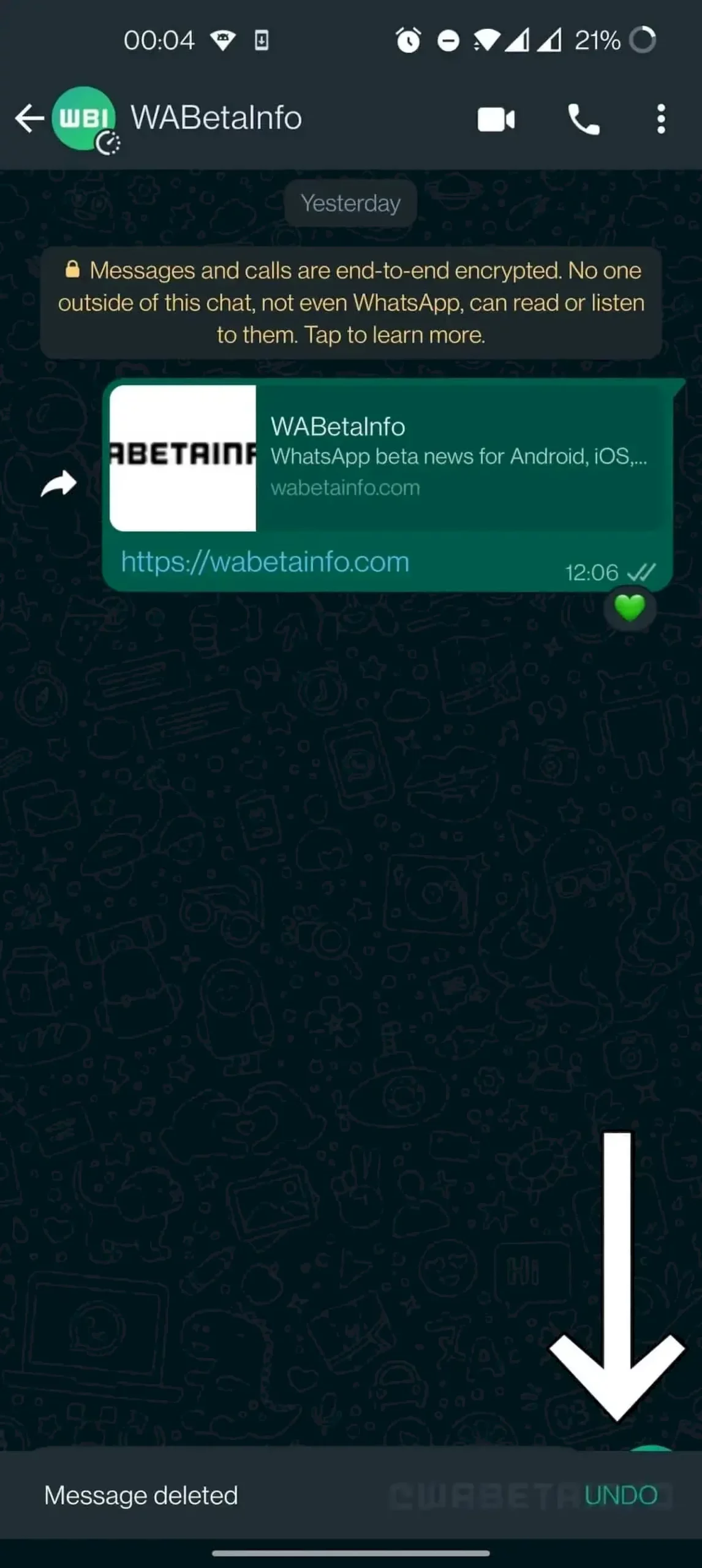 WhatsApp permitirá recuperar mensagens excluídas