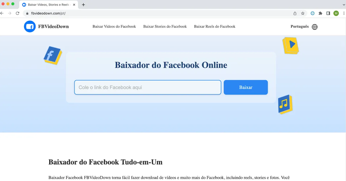 Como converter vídeos do Facebook para MP4?