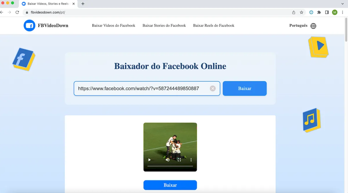 Como converter vídeos do Facebook para MP4