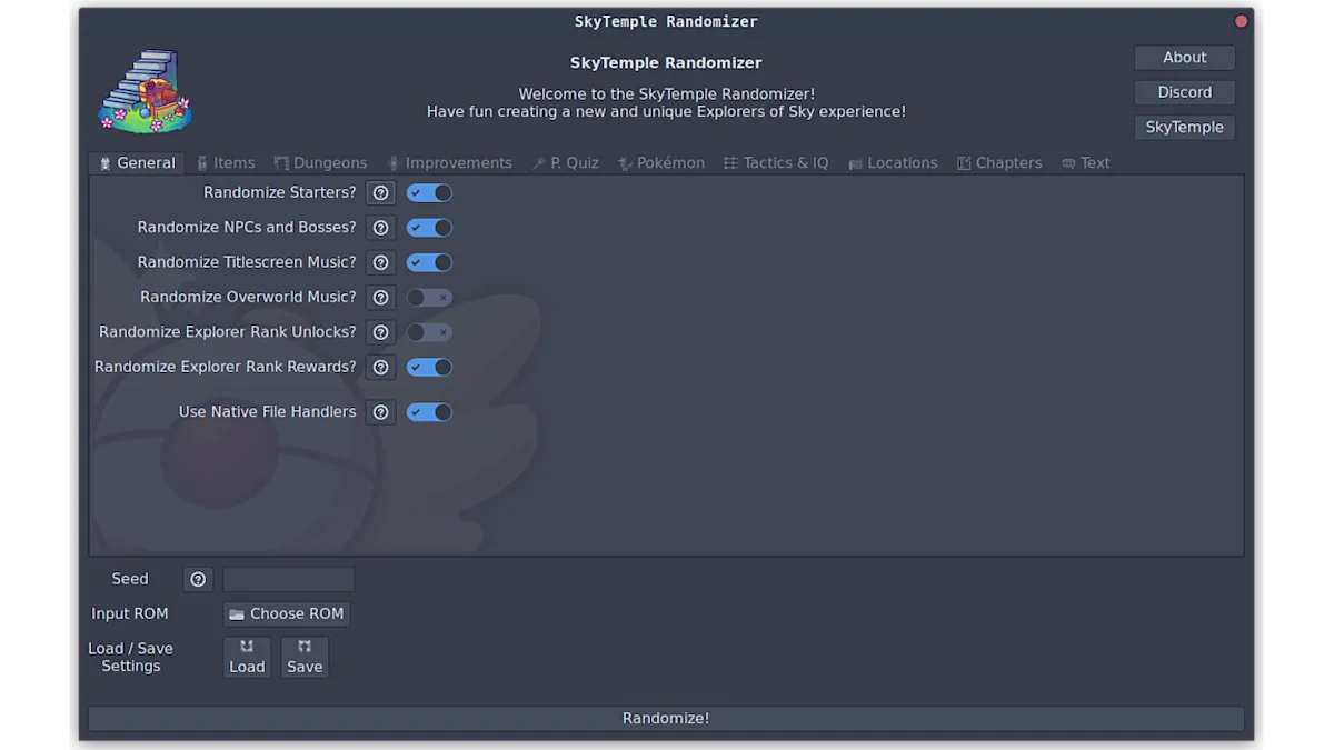 Como instalar SkyTemple Randomizer no Linux via Flatpak