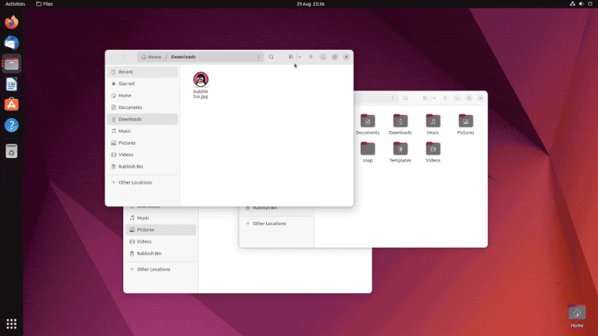 Ubuntu Dock ganha spread de aplicativos
