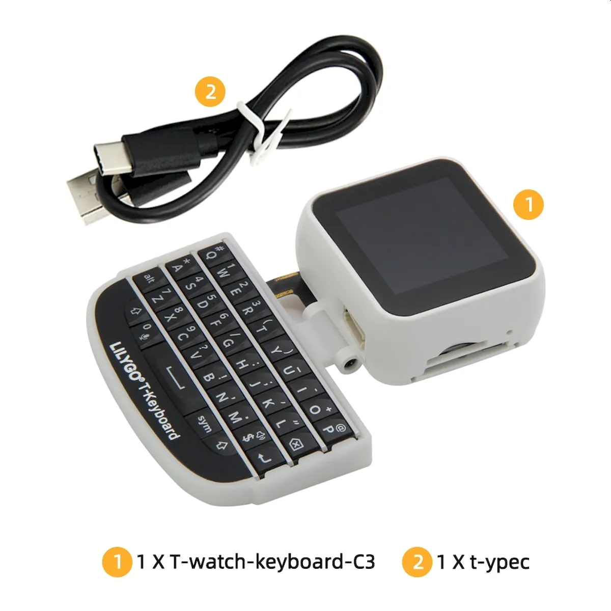 kit de teclado transforma um smartwatch em um mini-computador