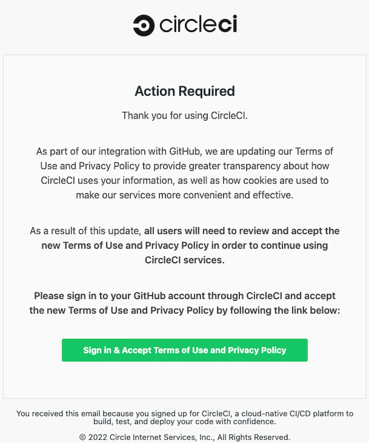 Nova campanha de phishing usa notificações falsas da circleCi 3 Nova campanha de phishing usa notificações falsas da circleCi