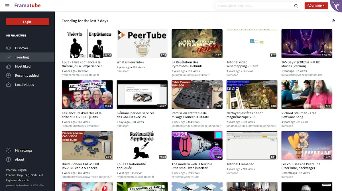 PeerTube 4.3 lançado com novas funcionalidades