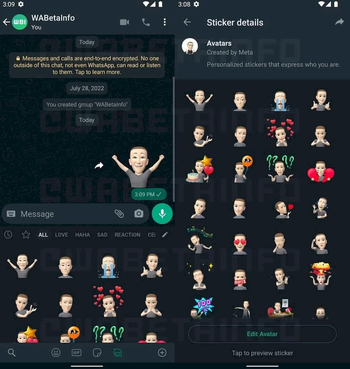 WhatsApp permitirá transformar seu avatar em adesivos