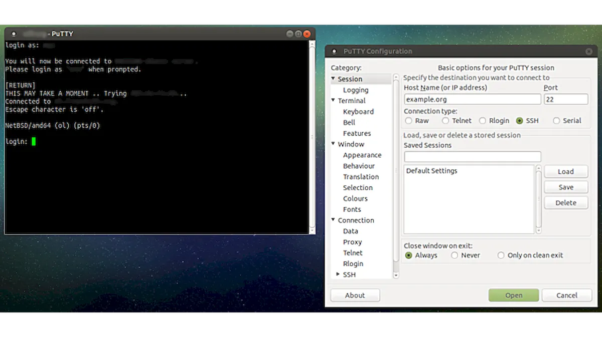 Como instalar o cliente SSH PuTTY no Linux via Flatpak