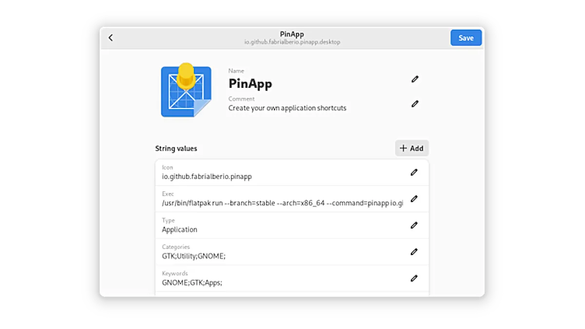 Como instalar o criador de atalhos PinApp no Linux via Flatpak