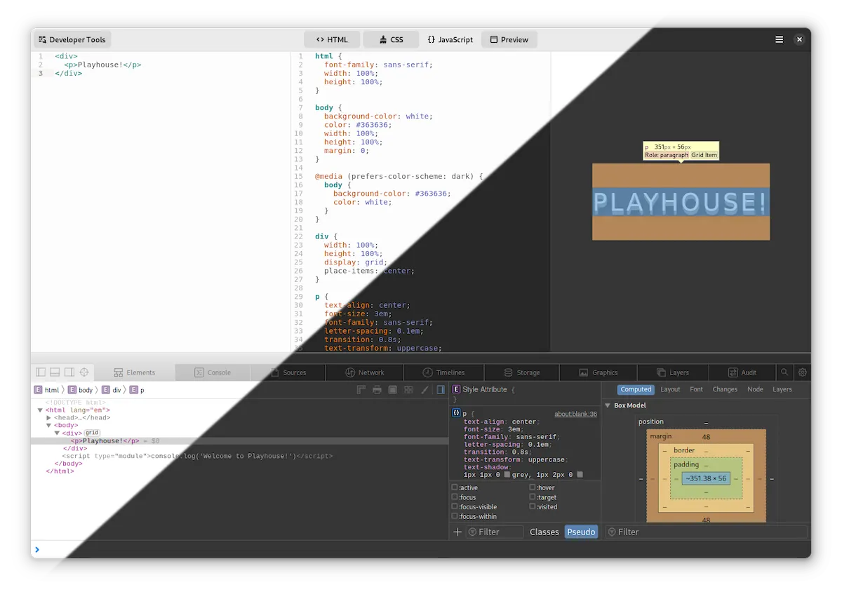 Como instalar o IDE HTML Playhouse no Linux via Flatpak