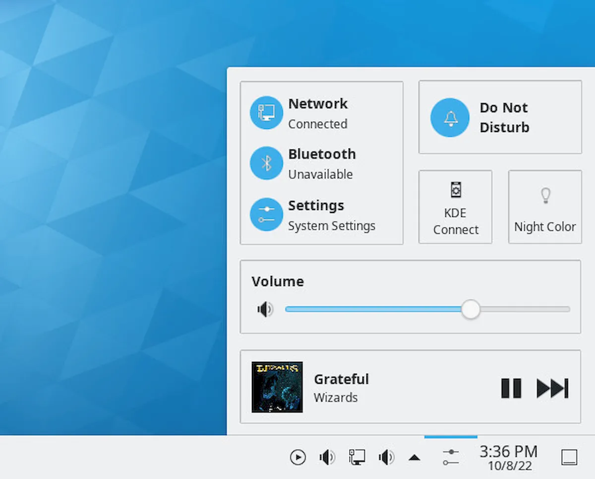 Control Center, um novo widget do KDE inspirado no macOS