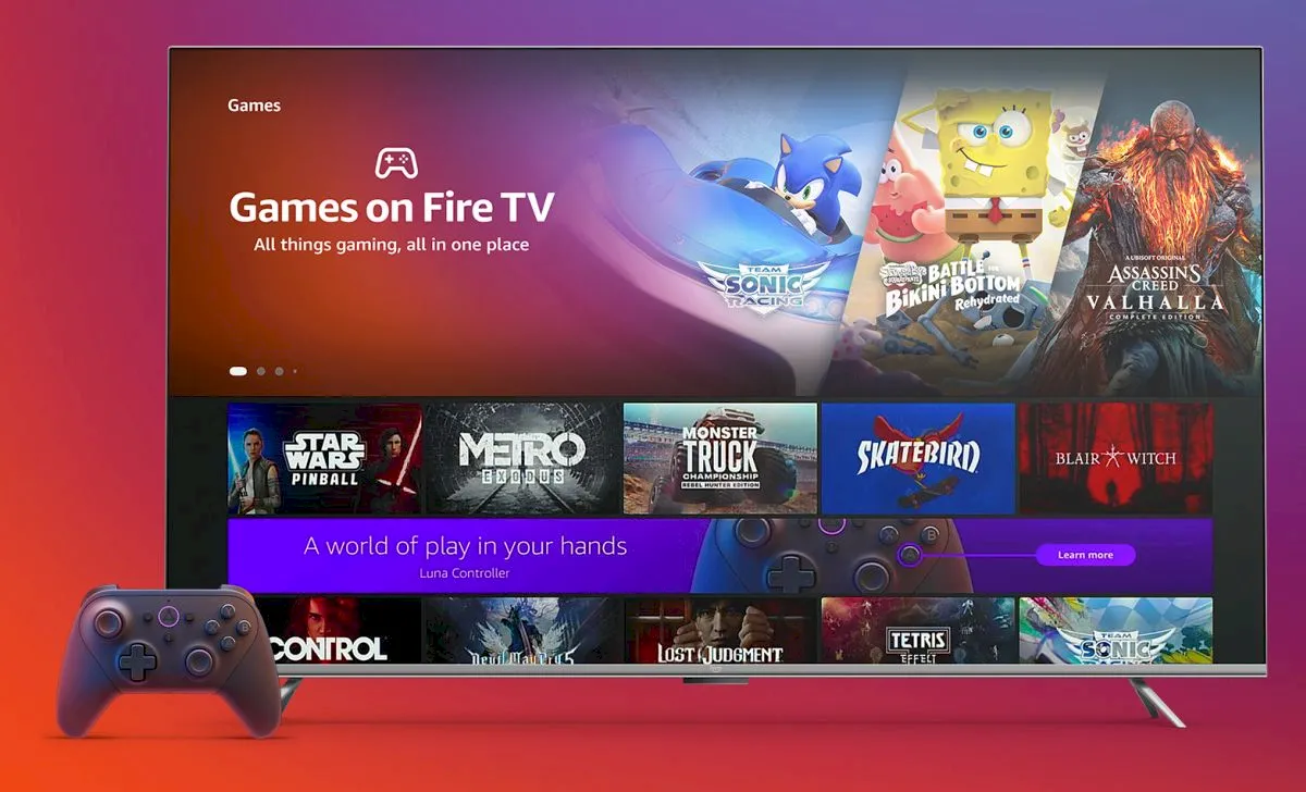 Games on Fire TV junta os jogos Amazon Luna, Twitch e Android