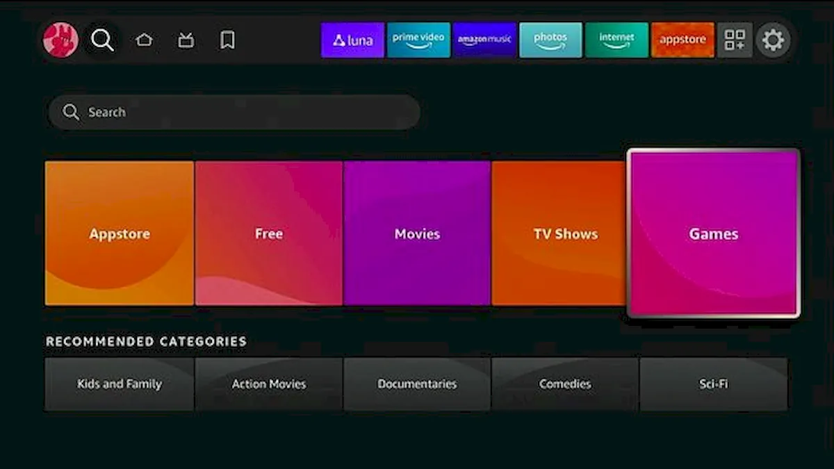 Games on Fire TV junta os jogos Amazon Luna, Twitch e Android