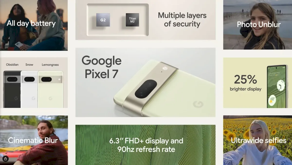 Google lançou o Pixel 7 e Pixel 7 Pro com chips Tensor G2, e mais