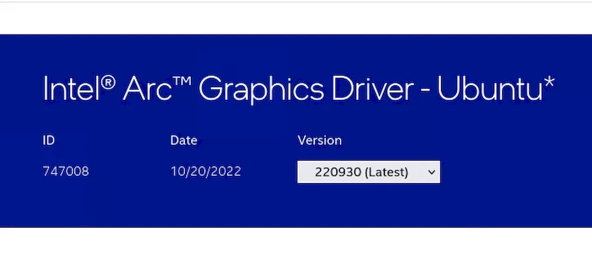 Intel lançou o driver de gráficos Arc empacotado para Ubuntu 22.04