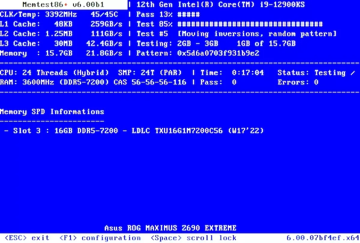 memtest86+ 6.0 lançado com código totalmente reescrito