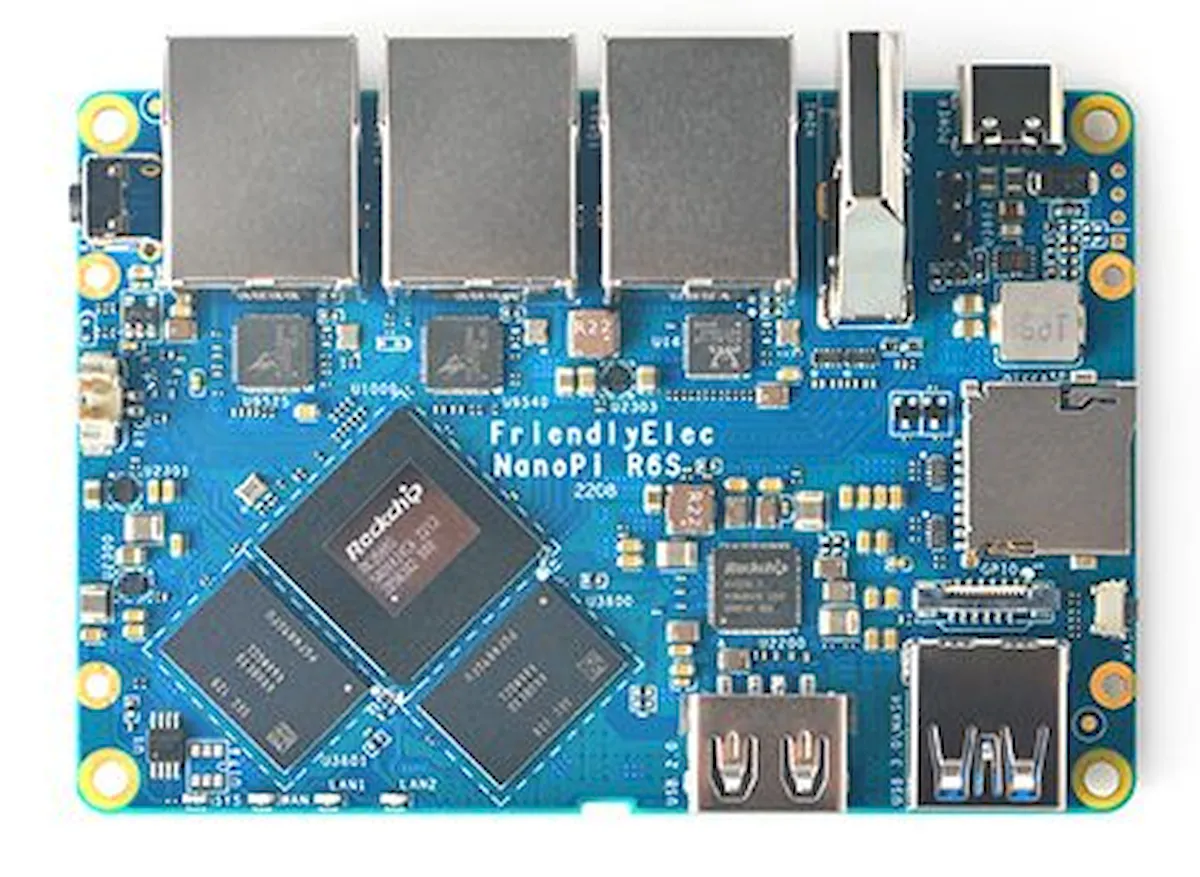 NanoPi R6S, um mini PC com RK3588S e 8 GB de RAM
