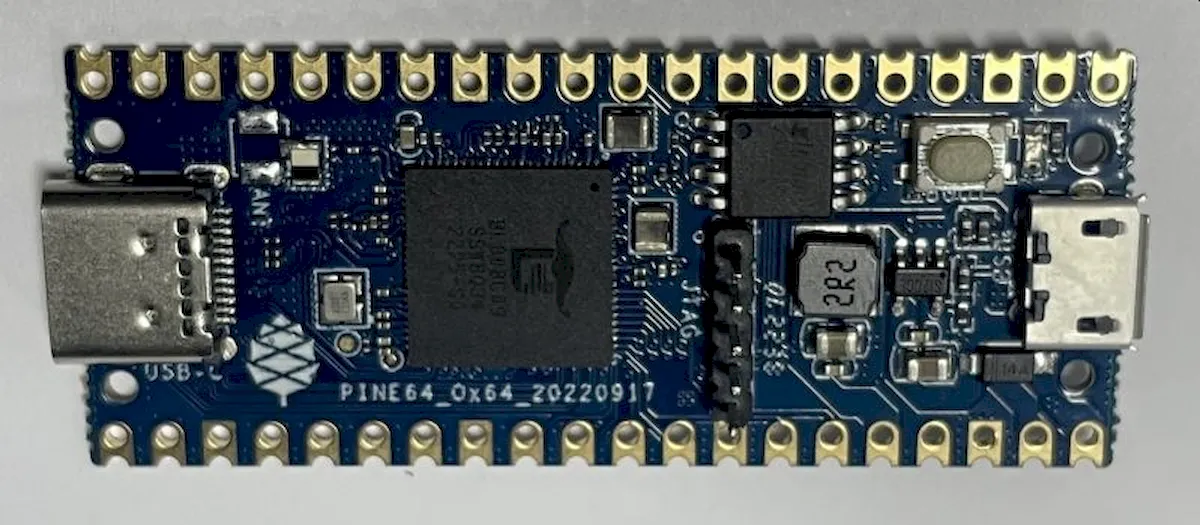 Pine64 Ox64, um PC do tamanho do Raspberry Pi Pico com chip RISC-V